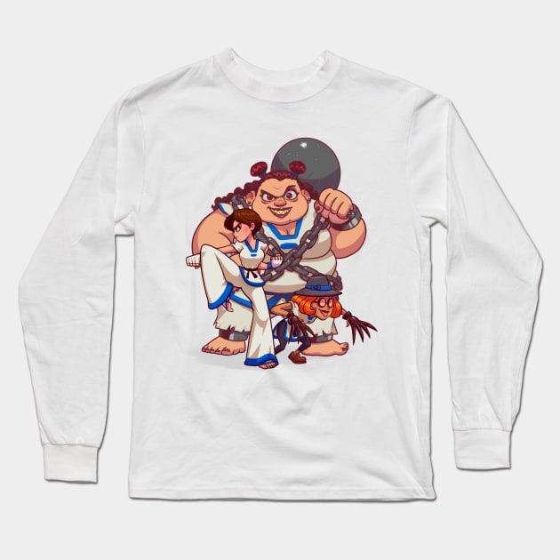 The Queen Of Fighters Long Sleeve T-Shirt by BrunoMota